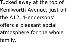 Tucked away at the top